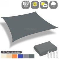 4x2/3/5/6M Rectangular Sun Sail Waterproof Sun Shelter Weather Protection Canopy UV Protection for Patio Balcony Garden Awning
