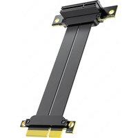 JEYI PCIe 4.0 X4 Riser Cable, 90-180 Angle PCIe Extension Cable For Mining Rig Card, Network Card,