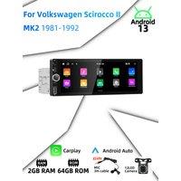 Android Radio for VW Volkswagen Scirocco 2 II Mk2 1981-1992 Car Multimedia 6.86" Android Auto Stereo 1 Din Carplay Autoradio GPS
