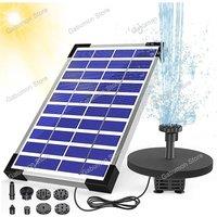 5.5W Solar Fountain Pump,with 6Nozzles Built-in 1500mAh Battery,Solar Powered Pump for Bird