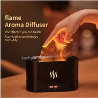 Aroma Flame Diffuser Air Humidifier Ultrasonic Aromatherapy Cool Mist Maker Essential Oil Lamp