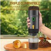2025 New 3-in-1 Portable Espresso Machine-20Bar Electric Grinder&Capsule Brewer,USB-C Fast Charge for Travel/Camping/Office