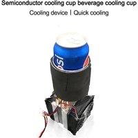 80W 12V Mini DIY Fridge Thermoelectric Cooler Cup Semiconductor Refrigeration Cooling Device