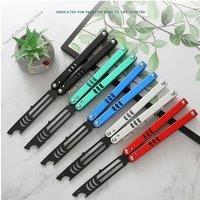 Multifunctional Folding Knife Butterfly Knife Trainer Portable Fixed Blade Knife Opener for Bottle