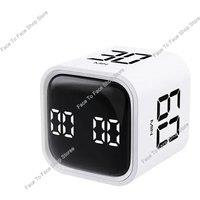 Productivity Cube Timer Gravity Sensor Flipping LED Display 4 Preset Time Dual Modes Countdown Cooking Study Mini Digital Timer