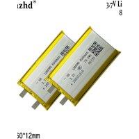 3.7V battery For power bank thermal printer LED battery pack camping lamp portable projector batteries 116090 6000mah
