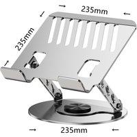 Carbon steel laptop stand, heat dissipation and height increasing bracket, portable folding and adjustable vertical desktop heig