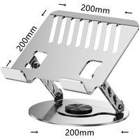 Carbon steel laptop stand, heat dissipation and height increasing bracket, portable folding and adjustable vertical desktop heig