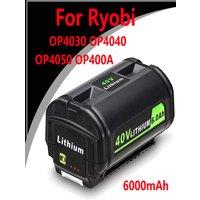 For Ryobi 40V 6000mAh Rechargeable Li-ion Battery Compatible OP4030 OP4040 OP4050 OP400A Cordless Power Tool Accessories Battery