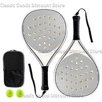 Beach Paddles Tennis Paddle Racket Optimized Airflow Holes Convenient Sports Training Racquets For Kids Adult Children Travel