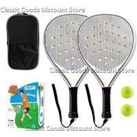 Beach Paddles Tennis Racket For Kids Optimized Airflow Holes Abs+Fiber Material Eva Filling Convenient Sports Training Racquets