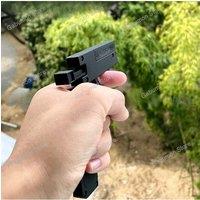 1-3pcs 2.0 Upgraded Lifecard Alloy Folding Gun Toy Soft Bullet Blaster Shooting Model Pistol For