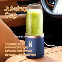 1set-New Portable Juicer with 2 Cups, USB Rechargeable Mini Blender, Fresh Juicer Cup, Personal Sized Smoothie Blender