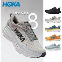 Original Hoka Bondi 8 Men Women Running Shoes Breathable Cushioning Outdoor Sneakers