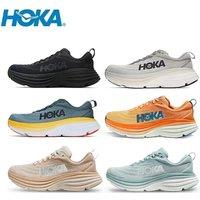 Original Hoka Bondi 8 Road Running Shoes Hoka Cushioning Long Distance Men Women Lifestyle Outdoor