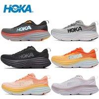Hoka Sport Running Shoes Bondi8 Anti Slip Cushioning Road Runs Shoes Men Sport Shoes Lifestyle