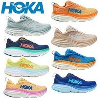 Hoka Bondi 8 Running Shoes Breathable Anti-slip Cushioning Road Shoes Mens Womens Casual Outdoor