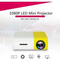 YG300 Pro LED Mini Projector 480x272 Pixels Supports 1080P HDMI-compatible USB Audio Portable Home Media Video Player Projector
