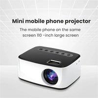 T20 Mini Projector 1080P HD LED Home Media Video Player Portable Home Movie Entertainment Home Cinema Projection