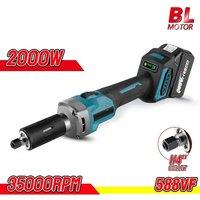35000RPM Brushless Die Grinder 6mm 2000W Electric Cordless Variable Speed Rotary Tools For Makita