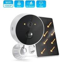 WiFi Solar Camera Outdoor Night Vision IP Camera and 4600mAh Rechargeable Battery Security Camera