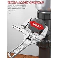 ELECTRIC Bathroom Wrench Universal Wrench Big Opening and Toothed Anti-skid Dual-purpo for Maintaining Bathroom Facilitie