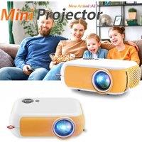 Mini Projector Portable Support HD 1080P Home Theatre 6000 Lumens Maircast Smart Phone Multimedia LED Video Outdoor Projectors