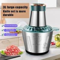 Electric Meat Grinders 3L Food Crusher 6S Stainless Steel Multifunctional Vegetable Slicer Processor Chopper Kitchen Appliances