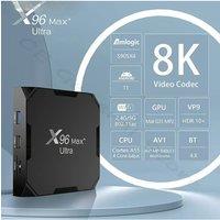 X96 MAX Plus Ultra Android 11.0 Smart TV Box Amlogic S905X4 4GB+64GB 8K 2.4G/5G Wifi Bluetooth