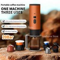 3-in-1 Portable Electric Coffee MakerCapsule Coffee Grinder Travel Coffee Maker with Cordless