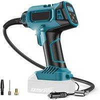 Cordless Inflatable Pump With Digital Display Portable Car Electric Air Pump For Makita 18V Battery