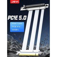 JEYI PCIe 5.0 X16 Riser Cable - Gen 5 GPU Extension Cable For PCIe 5.0/4.0, WRX80/TRX40, RTX