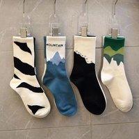 Couple long socks, women's spring and autumn Japanese streetwear, unique and niche sports socks