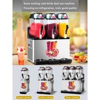 Commercial Frozen Slushy Three Tanks Juicer Slush Fruit Maker 12LX3 Snow Melting Machine