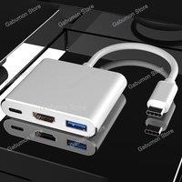 4K TYPE C To HDMI-Compatible Adapter USB 3.0 Hub Type C Charging Converter Laptop Macbook