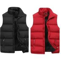Mens Bubble Padded Vest Jackets 2025 Autumn Winter Warm Zipper Top Clothes Versatile Waterproof Down
