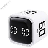 Productivity Cube Timer Gravity Sensor Flipping LED Display 4 Preset Time Dual Modes Countdown