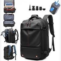 Vacuum Compression Backpack with Vacuum Pump Expandable Travel Backpack for Men Women Airline