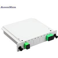 10PCS SC APC/UPC PLC 1X2 splitter Fiber Optical Box FTTH PLC Splitter Box with 1X2 Planar Waveguide