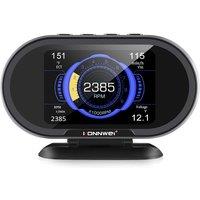 Car OBD2 HUD Digital Meter Gauge All in One Automotive Trip Computer Smart OBD Speedometer Water Temperature Fuel Pressure Teste