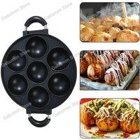 7 Hole Cooking Cake Pan Non-stick Eggs Ring Molds Round Pancake Maker Cake Mold Household Breakfast