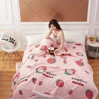 2022 Summer Cotton Quilts Thin Air-conditioning Comforter Soft Breathable Office Nap Blanket Quilted