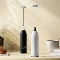 Hand Electric Milk Frother Automatic Rotary Egg Beater Coffee Cappuccino Creamer Whisk Frothy Blend