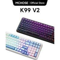 MCHOSE K99 V2 Wireless Gasket Mount Mechanical Keyboard Customized Gaming Office Keyboard RGB Tri-Mode 8000mAh Hot Swappable