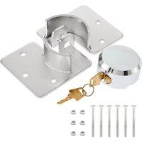 Universal Container Lock Shackle Padlock Set with Hasp Steel Buckle Lock with Keys Trailer Truck Tail Gates External Lock