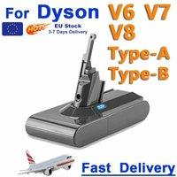 High-capacity Original Battery Vacuum Cleaner Rechargeable for Dyson V6 V7 V8 Series Absolute Fluffy Animal Pro Bateria