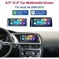 8.9 Inch 12.3'' Road Top Touch Display Multimedia Player Andriod Auto Link For Audi A4 S4 B8