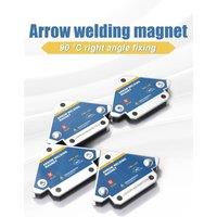 JCD 12.5KG Magnetic Welding Holders Angle Solder Arrow Magnet Weld Fixer Positioner Ferrite Holding Auxiliary Locator Tools 2pcs