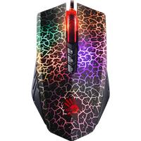 A70 Bloody Light Strike Black Gaming Mouse, 100-6200 CPI Adjustable, 6 Sniper Modes, Durable X Glide Metal Armor Boot