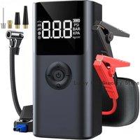 4 In 1 2500A Car Jump Starter PowerBank 150PSI Air Pump 12V Battery Booster for 8.0L Gasoline and 6.0L Diesel Engines